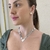 Choker Aro V Liso Banhado No Ouro/Ródio - CK836