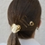 Kit Gominha De Cabelo Coração de Metal Com Três Grampos Dourado - PS302