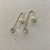 Brinco Anzol Ponto De Luz Zircônia E Pérola Banhado No Ouro - BR1684 - comprar online