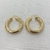Argola Média Lisa Tubo Banhada No Ouro- ARM222 - comprar online