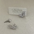 Brinco Ear Cuff Pequeno Cravejado De Navetes Banhado no Ródio - BR2918 - comprar online