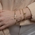 Pulseira Bracelete Snake Com Peças Triangulares Banhada a Ouro/Ródio - PL1177 na internet