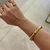 Bracelete Martelado Prata/Dourado - PL1196 na internet