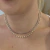 Choker Dupla Colar de Pérolas e Colar de Medalhinhas no Banho Ródio/Ouro - CK727 - comprar online