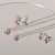 Colar Com Pingente De Pérola Com Borda Cravejada 1,2 Cm Banhado No Ródio - CL2303 - comprar online