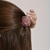 Piranha De Cabelo Duas Flores Com Pétalas de Organza - PS315