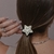 Gominha De Cabelo Com Elástico Revestido De Veludo e Estrela De Strass - PS284E