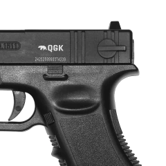 PISTOLA AIRSOFT SPRING QG17 SLIDE METAL 6MM+CASE+1000BBS+ALVO na internet