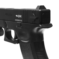 PISTOLA AIRSOFT SPRING QG17 SLIDE METAL 6MM+CASE+1000BBS+ALVO - QG Airsoft | A Maior Loja de Airsoft do Brasil | Tudo para Airsoft