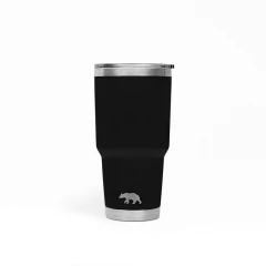 COPO TÉRMICO TUMBLER 30 OZ 887 ML QGK PRETO COM TAMPA