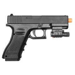 PISTOLA DE AIRSOFT SPRING QG17 SLIDE METAL 6MM QGK + 1000 BBS - comprar online