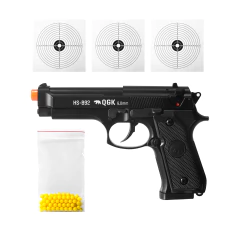 PISTOLA DE AIRSOFT SPRING HS-B92 6MM + BBS + ALVO