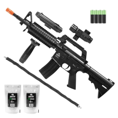 RIFLE AIRSOFT AIRGUN M4 SPRING MR744 QGK 6MM+PACK+2000BBs - comprar online