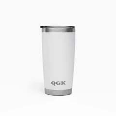 COPO TÉRMICO TUMBLER 20 OZ 591 ML QGK BRANCO COM TAMPA - comprar online