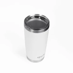 COPO TÉRMICO TUMBLER 20 OZ 591 ML QGK BRANCO COM TAMPA na internet