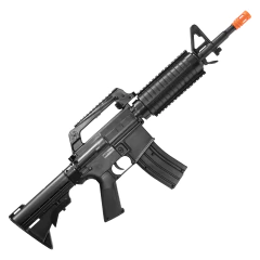 RIFLE AIRSOFT AIRGUN M4 SPRING MR744 QGK 6MM+PACK+1000BBs - QG Airsoft | A Maior Loja de Airsoft do Brasil | Tudo para Airsoft