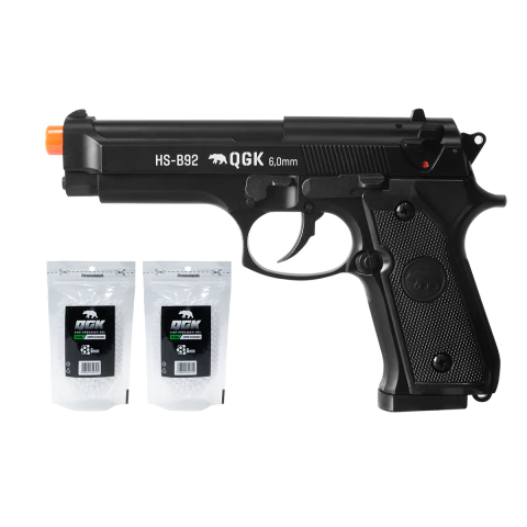 PISTOLA DE AIRSOFT SPRING HS-B92 6MM + 2000 BBS