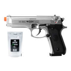 PISTOLA DE AIRSOFT SPRING HS-B92S 6MM + 1000 BBS