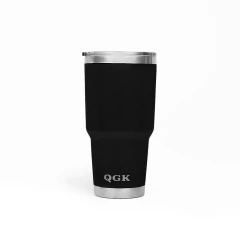 COPO TÉRMICO TUMBLER 30 OZ 887 ML QGK PRETO COM TAMPA - comprar online