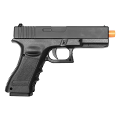 PISTOLA DE AIRSOFT SPRING QG17 SLIDE METAL 6MM QGK+BBS+ALVOS - QG Airsoft | A Maior Loja de Airsoft do Brasil | Tudo para Airsoft
