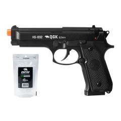 PISTOLA DE AIRSOFT SPRING HS-B92 6MM + 1000 BBS