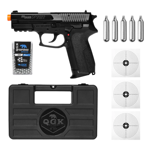 PISTOLA AIRGUN SIGSAUER SP2022 4,5 - MALETA+ESFERAS+CO2+ALVO
