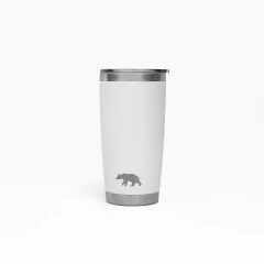 COPO TÉRMICO TUMBLER 20 OZ 591 ML QGK BRANCO COM TAMPA