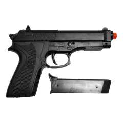 PISTOLA DE AIRSOFT SPRING SP92 6MM QGK + BBS + ALVO na internet