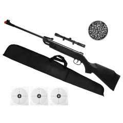 CARABINA PRESSÃO 14 BLACK EDITION 5.5MM+CAPA+CHUMBO+LUNETA - comprar online