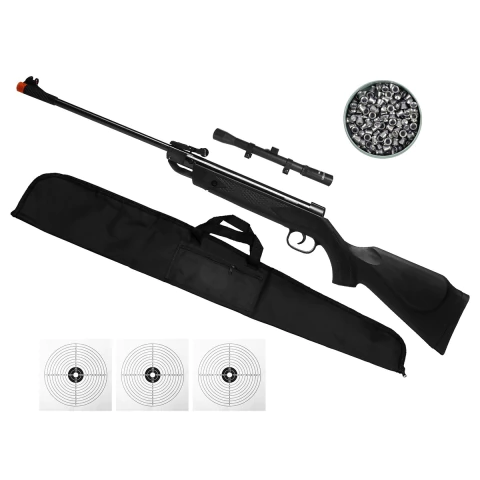 CARABINA PRESSÃO 14 BLACK EDITION 5.5MM+CAPA+CHUMBO+LUNETA - comprar online