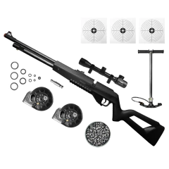 CARABINA PCP G850 5,5MM QGK+ LUNETA 4X32EG+BOMBA+CHUMBO+ALVO - comprar online