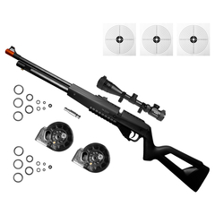 CARABINA AIRGUN PCP G850 5,5MM QGK + LUNETA 4-16X40 + ALVOS - comprar online