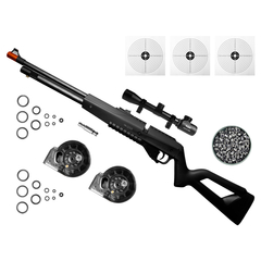 CARABINA AIRGUN PCP G850 5,5MM QGK+LUNETA 4X32EG+CHUMBO+ALVO - comprar online