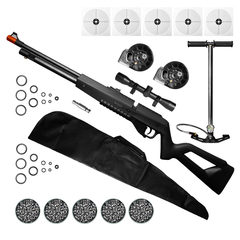 CARABINA AIRGUN PCP G850 5,5MM QGK+CAPA+5CHUMBO+LUNETA+BOMBA - comprar online