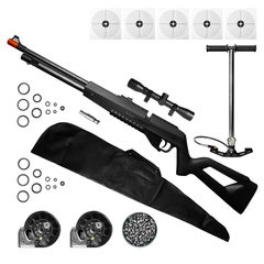 CARABINA AIRGUN PCP G850 5,5MM QGK+CAPA+CHUMBO+LUNETA+BOMBA - comprar online
