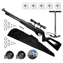 CARABINA AIRGUN PCP G850 5,5MM QGK+CAPA+IMPACTS+LUNETA+BOMBA - comprar online
