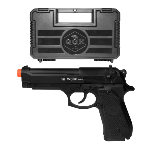 PISTOLA DE AIRGUN SPRING S-92 6MM QGK + MALETA - comprar online
