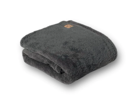 Manta Corderito Soft Grafito - comprar online