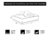 Imagen de Cama Escher Grafito/Gris Claro (S) Small
