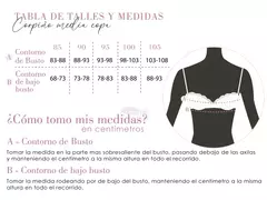 Corpiño Media Copa NO ME OLVIDES - Mona Queda Lencería