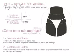 Tanga Regulable tamaño grande RITA - Mona Queda Lencería