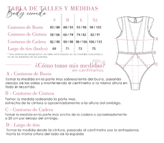 Body Cerrado NO ME OLVIDES - tienda online