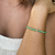 Pulseira Elegance: Prata 925 com Cristal Quartzo Verde - Sucesso e Prosperidade - Zyra