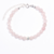 Pulseira Astral: Prata 925 com Cristal Quartzo Rosa 6mm - Amor e Autoestima - comprar online