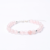 Pulseira Elegance: Prata 925 com Cristal Quartzo Rosa 6mm - Amor e Autoestima - comprar online