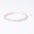 Pulseira Astral: Prata 925 com Cristal Quartzo Rosa 4mm - Amor e Autoestima - comprar online