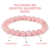 Pulseira de Cristal Quartzo Rosa - Amor e Harmonia - loja online