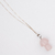 Imagem do Pingente De Cogumelo Quartzo Rosa