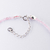 Pulseira Minimalista Facetada de Cristal de Quartzo Rosa com Fecho de Prata 925 - Amor e Ternura - comprar online