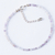 Pulseira Minimalista Facetada de Pedra Natural Fluorita com Fecho de Prata 925 - Superação e Compreensão
